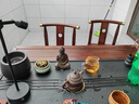 古越龍騰 實(shí)木茶桌椅組合泡茶臺帶燒水壺一體式小陽(yáng)臺大板茶幾整套辦公室 1.2米明月+1琴弦椅+2月牙椅+豪華石盤(pán)+銅件 曬單實(shí)拍圖