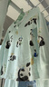 babycare山茶花兒童家居服莫代爾嬰兒睡衣秋裝內(nèi)衣套裝 抱抱熊貓 100 曬單實(shí)拍圖