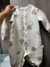 顆粒熊（KELIXIONG）嬰兒連體衣春秋三層保暖哈衣爬服新生兒衣服純棉睡衣夾棉寶寶秋裝 印花熊 90cm 曬單實(shí)拍圖