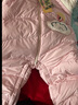 巴拉巴拉童裝嬰兒連體衣假兩件連體羽絨服寶寶衣服冬加厚男童女童兒童 粉紅60002-白鴨絨 100 cm-充絨量112g 曬單實拍圖