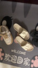 維動(dòng)（VEIDOORN）寶可夢(mèng)聯(lián)名運動(dòng)拖鞋男女發(fā)泡夏季外穿涼拖厚底籃球拖鞋 白黃40-41 曬單實(shí)拍圖