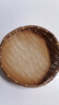 默然諾爾家居 放饅頭餃子用的籮筐竹編制品竹簸箕竹筐籃竹篩子饅頭收納的 【炭熏款】外徑22cm高7cm 曬單實(shí)拍圖