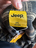 吉普（JEEP）襯衫男士長(cháng)袖春秋季休閑工裝外套寬松格子襯衣服男裝 咖啡格 2XL 曬單實(shí)拍圖