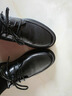 VOLO犀牛男鞋商務(wù)休閑皮鞋男士軟皮軟底舒適皮鞋 黑色系帶 39  曬單實(shí)拍圖