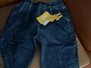 巴拉巴拉童裝兒童牛仔褲男童女童加絨褲子秋冬寬松哈倫褲 牛仔深藍(lán)88301 120 cm 曬單實(shí)拍圖