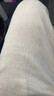 KOOSHI奢品亞麻褲男夏季薄款棉麻褲子男款直筒休閑褲春秋寬松闊腿褲垂感 米色 2025升級(jí)款 5XL 210-230斤 曬單實(shí)拍圖