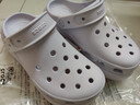 卡駱馳（CROCS）檀健次同款經(jīng)典泡芙洞洞鞋百舒適男沙灘鞋女鞋休閑鞋|207521 霜紫色-5BO 37 (230mm) 38 曬單實(shí)拍圖
