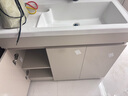 希尚陶瓷洗衣池陽(yáng)臺柜蜂窩鋁洗衣柜一體洗衣盆帶搓板洗手盆洗衣柜組合 100cm陶瓷盆洗衣池柜（龍頭套裝） 曬單實(shí)拍圖