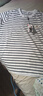 啄木鳥(niǎo)女裝純棉條紋百搭時(shí)尚短袖t恤女夏季新款寬松中年媽媽小衫T上衣 白黑細條紋 3XL （建議130-140斤） 曬單實(shí)拍圖