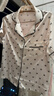 古今（GUJIN）新品冰絲睡衣女家居服睡褲仿真絲三件套裝大碼柔軟甜美L 曬單實(shí)拍圖