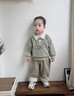 GUYN兒童衛(wèi)衣套裝秋裝2025新款男寶寶衛(wèi)衣褲子秋季嬰兒童衣服分體兩件 灰綠 73 默認尺碼11 曬單實拍圖