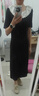 芭芬薇薇時(shí)尚赫本風(fēng)黑色連衣裙女夏季顯瘦時(shí)尚洋氣減齡小個(gè)子短袖開(kāi)叉裙子 黑色 S 曬單實(shí)拍圖