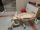 semmook遛娃神器嬰兒推車(chē)0-6歲用折疊可坐可躺帶減震雙向高景觀(guān)溜娃車(chē) 香檳金皮蓬【雙餐盤(pán)】 曬單實(shí)拍圖