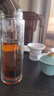 諾百紛魔力球磁彈杯男女辦公室養(yǎng)生茶水分離泡茶雙層玻璃杯生日禮物 5系雙層-彈蓋款 黑410ml 曬單實拍圖