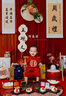 G.DUCKKIDS小黃鴨周歲禮服男寶寶抓周衣服女漢服百日宴百天滿(mǎn)月嬰兒套裝夏季 紅色+香囊 90 建議1~2歲【 80-90cm】cm 曬單實(shí)拍圖