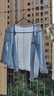 迪士尼（DISNEY）嬰兒衣服夏季分體套裝寶寶空調(diào)服純棉內(nèi)衣透氣網(wǎng)眼男女孩上衣褲子 條紋蘭色 90 (約75-85cm) 曬單實拍圖