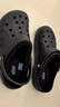 卡駱馳（CROCS）貝雅克駱格保暖拖鞋|205969 黑色-060 43(270mm)  曬單實(shí)拍圖