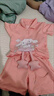 迪士尼（Disney）夏季2024新款女童短袖polo可愛(ài)上衣純色短褲倆件套寶寶玉桂狗套裝 粉色套裝(沒(méi)有包包) 90 曬單實(shí)拍圖