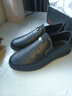 意爾康斷碼皮鞋男春秋新款休閑鞋真皮男士皮鞋軟牛皮透氣商務(wù)男鞋豆豆鞋 黑色真皮版 41 曬單實(shí)拍圖