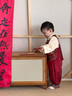 班喜迪男童漢服套裝秋裝新款嬰兒國風(fēng)唐裝寶寶周歲禮服兒童中式衣服春秋 紅色 80 cm 曬單實(shí)拍圖