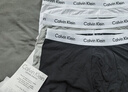 Calvin KleinCK 男士平角內褲套裝套盒 3條裝 送男友禮物 U2664G 998黑白灰 M 曬單實(shí)拍圖