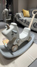 貝易（BeiE）搖搖馬溜溜車(chē)周歲生日禮物嬰兒玩具搖搖車(chē)木馬兒童搖馬寶寶 5合1-卡其米-不帶坐墊 曬單實(shí)拍圖