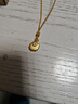 FUSSEM足金小綿羊黃金吊墜生肖羊純金小羊項鏈掛墜女羊年本命年金飾禮物 小綿羊吊墜【贈金色項鏈】 曬單實(shí)拍圖