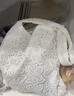 樂(lè )卡利單肩包女田園風(fēng)小清新水溶蕾絲春夏溫柔仙女大容量通勤托特包 白色蕾絲單肩包 曬單實(shí)拍圖