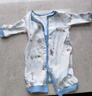 全棉時(shí)代超柔嬰兒衣服寶寶春秋抗菌風(fēng)柔棉連體衣新生兒睡衣 哈斯丁90碼 曬單實(shí)拍圖