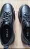 百麗張若昀同款厚底休閑鞋男牛皮商務(wù)運動(dòng)鞋 黑色A2150（旋鈕扣） 40 曬單實(shí)拍圖