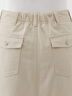 無(wú)印良品（MUJI）女式水洗人字紋直筒裙長(cháng)半身裙女純棉25年秋季裙子女裝 象牙色 M (160/66A) 曬單實(shí)拍圖