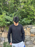 甪澈長(cháng)袖t恤男士重磅純棉秋季單穿衣服男裝新疆棉圓領(lǐng)打底衫白色T恤男 組合1.黑色+白色 重磅純棉  XL 建議體重 130-145斤 曬單實(shí)拍圖