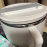 京東京造 泡面碗 上班族304不銹鋼飯盒小學(xué)生雙層防燙1.3L白色 配筷勺 曬單實(shí)拍圖