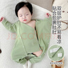 七樂(lè )豆嬰兒秋冬款寶寶連體衣服純棉長(cháng)袖貼身保暖內衣小月齡打底護肚秋衣 奶綠(純棉四季款) 66cm 曬單實(shí)拍圖
