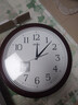 SEIKOSEIKO日本精工時(shí)鐘家用鐘表15英寸客廳簡(jiǎn)約實(shí)木φ38cm大掛鐘 深棕 曬單實(shí)拍圖