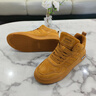 森馬男鞋冬季復古百搭休閑小麥色空軍一號板鞋青少年運動(dòng)厚底高幫潮鞋 磨砂金 41 曬單實(shí)拍圖