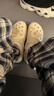 crocs卡駱馳厚底云朵洞洞鞋|206750 骨白色-2Y2 40(260mm) 曬單實(shí)拍圖