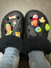 卡駱馳（CROCS）秋冬新品休閑鞋秋冬洞洞鞋貝雅暖絨暖棉|206633 黑/黑-060 (建議買(mǎi)大一碼) 39 (240mm) 曬單實(shí)拍圖