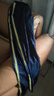 ASK JUNIOR男童褲子2025秋裝兒童跑步長(cháng)褲條紋休閑防蚊褲 藏青 160 曬單實(shí)拍圖