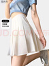 雪茜曼百褶裙女短裙春夏jk制服小裙子學(xué)院風(fēng)高腰防走光半身裙女 曬單實(shí)拍圖