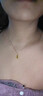 中國黃金（CHINA GOLD）黃金項鏈女士足金葫蘆吊墜轉運珠首飾生日禮物送女友老婆 足金葫蘆吊墜約0.3g*配銀鏈*臻愛(ài)禮盒 曬單實(shí)拍圖
