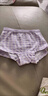 巴拉巴拉女童內褲棉兒童四角短褲小童中大童親膚不夾PP寶寶平角底褲三條裝 白紫色調00317 - 3條 110 cm 曬單實(shí)拍圖