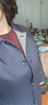 奧豚英倫氣質(zhì)風(fēng)衣女中長(cháng)款韓版高級感顯瘦直筒外套AT2359 藏青色 XL  曬單實(shí)拍圖