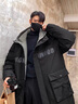 譽(yù)雍大碼羽絨服中長(cháng)款暗黑國潮冬季大碼工裝男加肥加大碼潮牌胖子寬松 21353黑色高品質(zhì) 6XL 240-260斤 曬單實(shí)拍圖