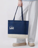Lee帆布包新款牛仔通勤休閑手提包百搭大容量時(shí)尚單肩托特包ins風(fēng) 曬單實(shí)拍圖