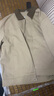 凡客誠品（VANCL）夾克男士春秋季新款寬松休閑外套男復古翻領(lǐng)撞色外套 卡其 XL 曬單實(shí)拍圖