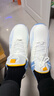 回力男鞋春季高幫青少年運動(dòng)休閑防滑耐磨皮面增高籃球鞋 白/淺藍 42 曬單實(shí)拍圖