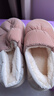 利達妮（TZLDN）女士棉鞋防水2025新款秋冬季居家室內保暖全包跟內絨棉拖鞋女款 曬單實(shí)拍圖