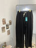 頭號青年休閑褲男秋冬季重磅針織寬松闊腿加肥大碼男裝直筒褲子男 黑 5XL 曬單實(shí)拍圖
