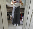 優(yōu)衣庫女裝寬松喇叭牛仔風(fēng)長(cháng)褲水洗產(chǎn)品休閑褲子476346 06 鉛灰色 23 /150/58A 曬單實(shí)拍圖
